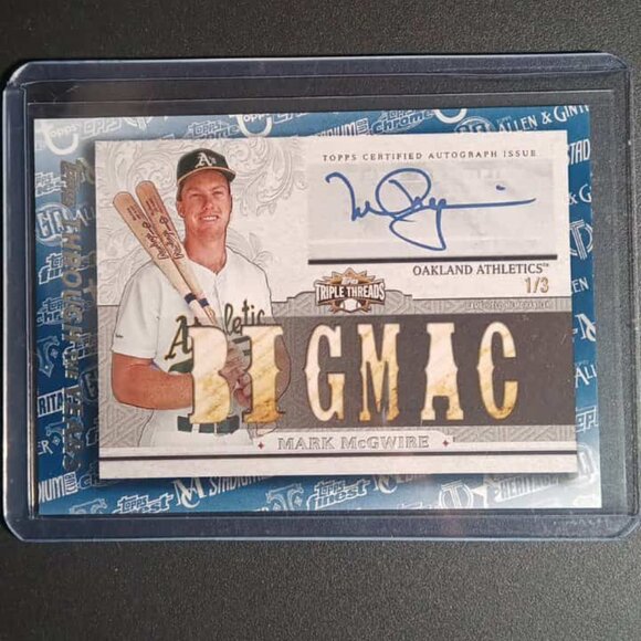 2021 Topps Through the Years MARK MCGWIRE #TTY-10 ( BLUE border RARE )